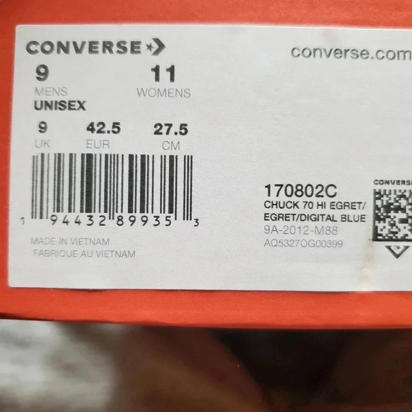 Converse unisex chuck 70 hi egret - Picture 2 of 11